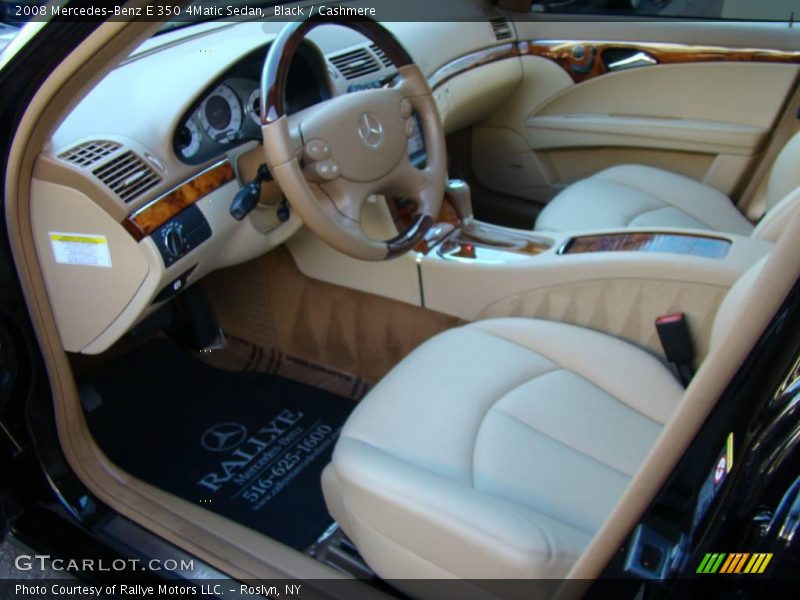 Black / Cashmere 2008 Mercedes-Benz E 350 4Matic Sedan