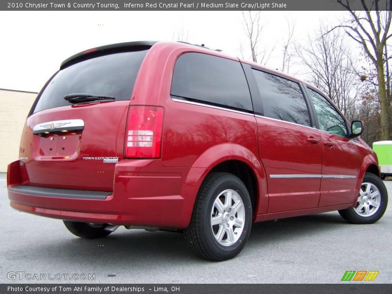 Inferno Red Crystal Pearl / Medium Slate Gray/Light Shale 2010 Chrysler Town & Country Touring