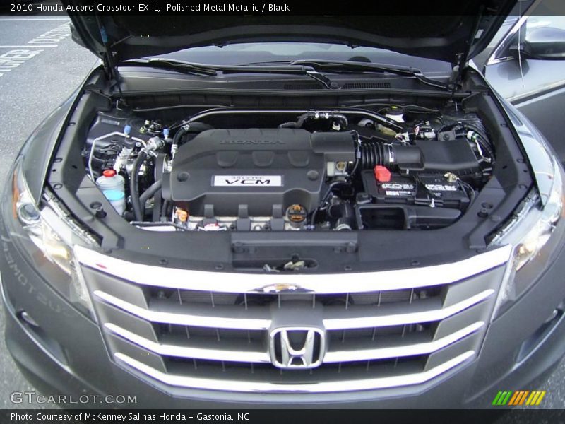 Polished Metal Metallic / Black 2010 Honda Accord Crosstour EX-L