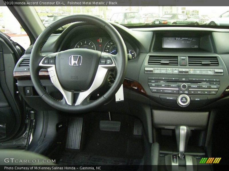 Polished Metal Metallic / Black 2010 Honda Accord Crosstour EX-L