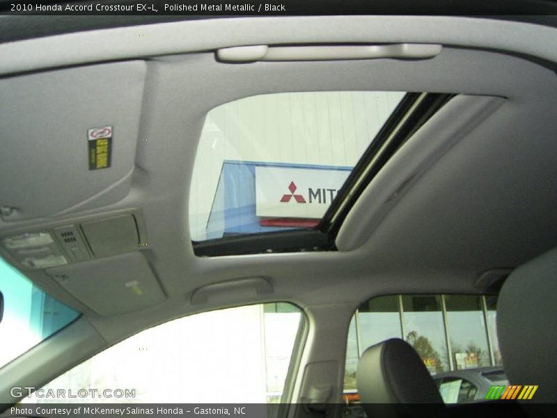 Polished Metal Metallic / Black 2010 Honda Accord Crosstour EX-L