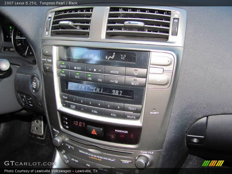 Tungsten Pearl / Black 2007 Lexus IS 250