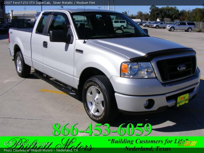 Silver Metallic / Medium Flint 2007 Ford F150 STX SuperCab