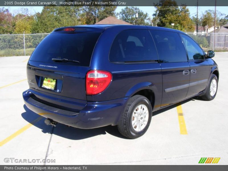 Midnight Blue Pearl / Medium Slate Gray 2005 Dodge Grand Caravan SE