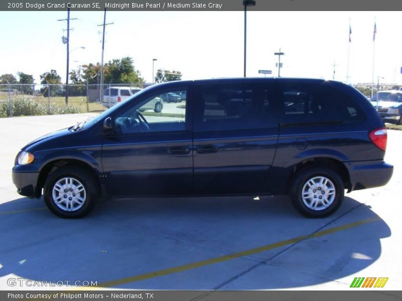 Midnight Blue Pearl / Medium Slate Gray 2005 Dodge Grand Caravan SE