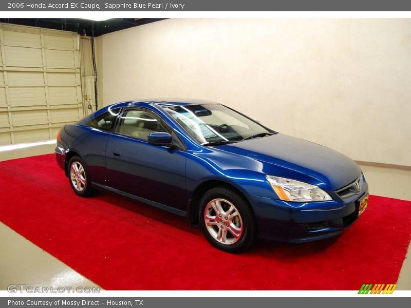 Sapphire Blue Pearl / Ivory 2006 Honda Accord EX Coupe