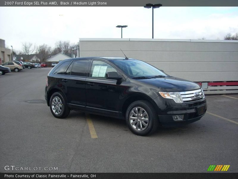 Black / Medium Light Stone 2007 Ford Edge SEL Plus AWD
