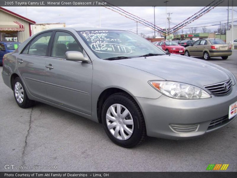 Mineral Green Opalescent / Taupe 2005 Toyota Camry LE