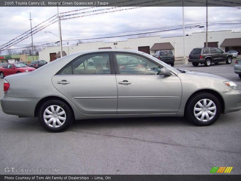 Mineral Green Opalescent / Taupe 2005 Toyota Camry LE