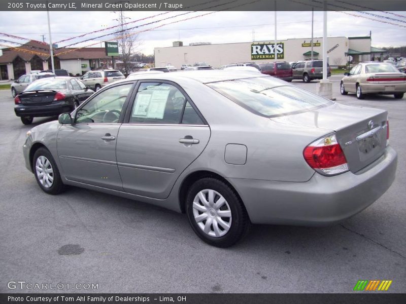 Mineral Green Opalescent / Taupe 2005 Toyota Camry LE