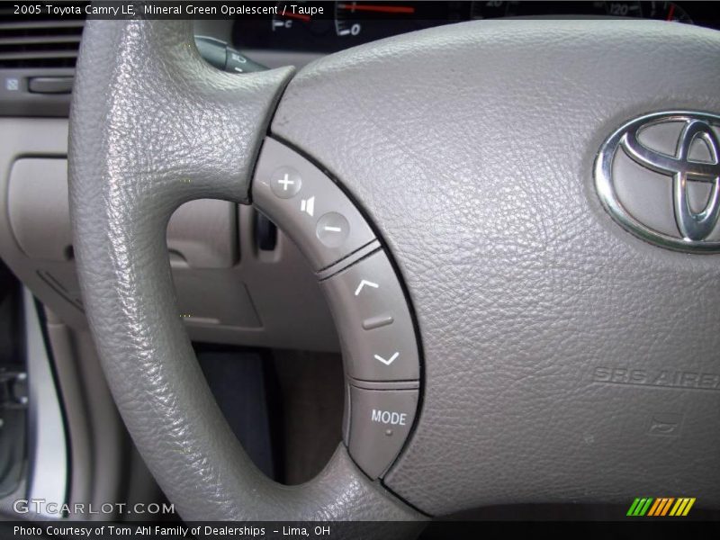 Mineral Green Opalescent / Taupe 2005 Toyota Camry LE