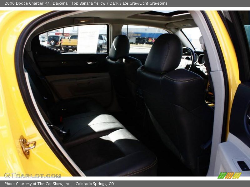 Top Banana Yellow / Dark Slate Gray/Light Graystone 2006 Dodge Charger R/T Daytona