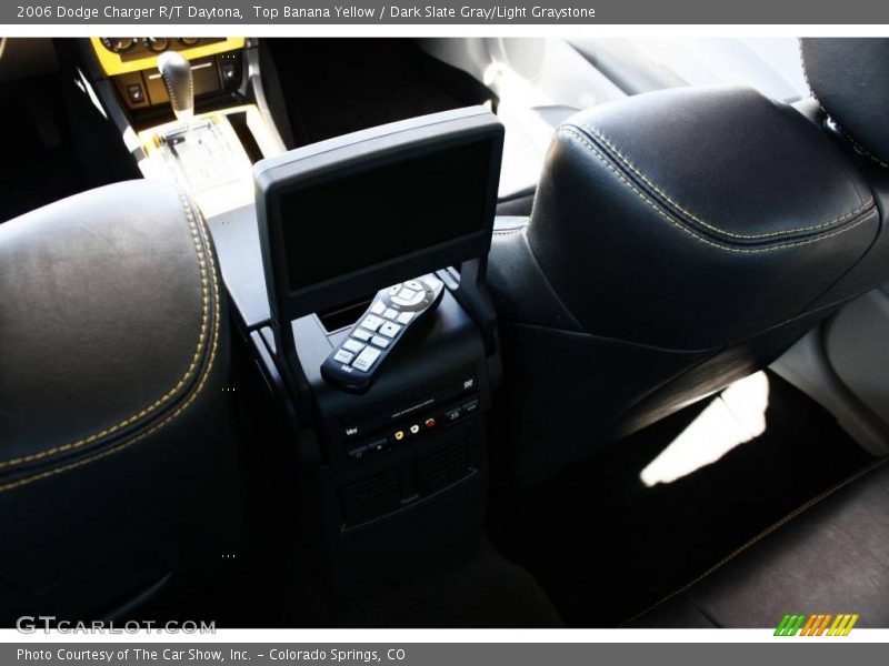 Top Banana Yellow / Dark Slate Gray/Light Graystone 2006 Dodge Charger R/T Daytona