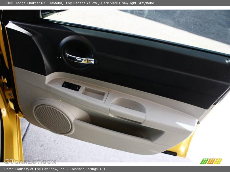 Top Banana Yellow / Dark Slate Gray/Light Graystone 2006 Dodge Charger R/T Daytona