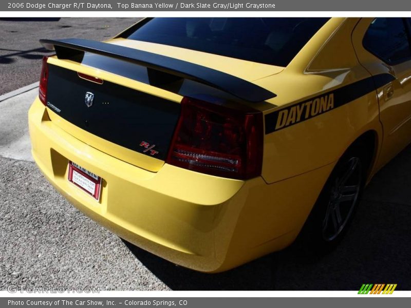 Top Banana Yellow / Dark Slate Gray/Light Graystone 2006 Dodge Charger R/T Daytona