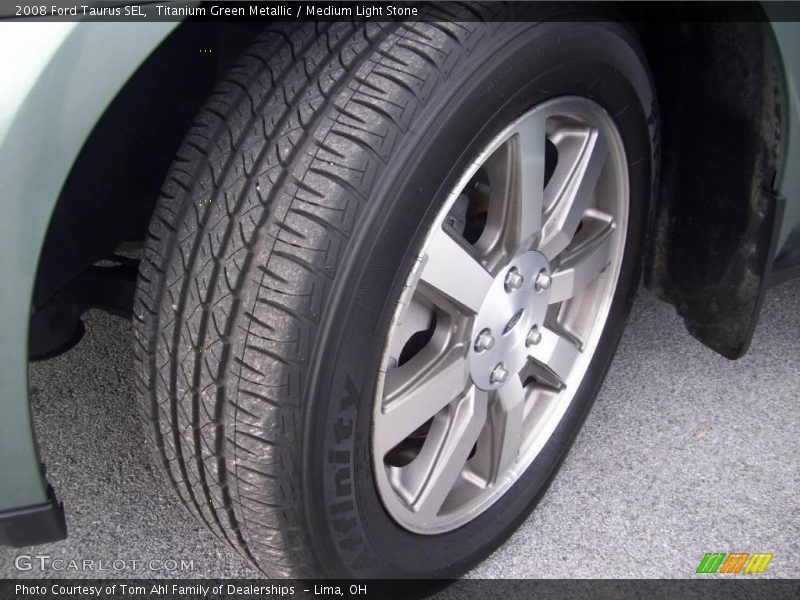 Titanium Green Metallic / Medium Light Stone 2008 Ford Taurus SEL