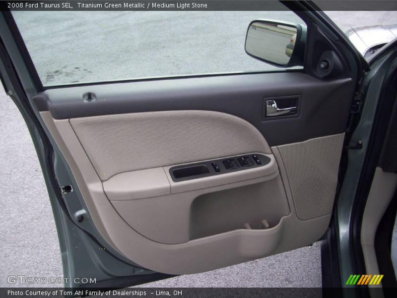 Titanium Green Metallic / Medium Light Stone 2008 Ford Taurus SEL