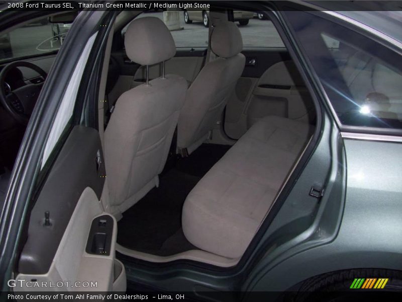 Titanium Green Metallic / Medium Light Stone 2008 Ford Taurus SEL