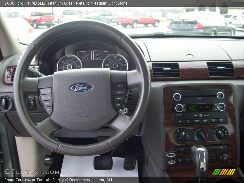Titanium Green Metallic / Medium Light Stone 2008 Ford Taurus SEL