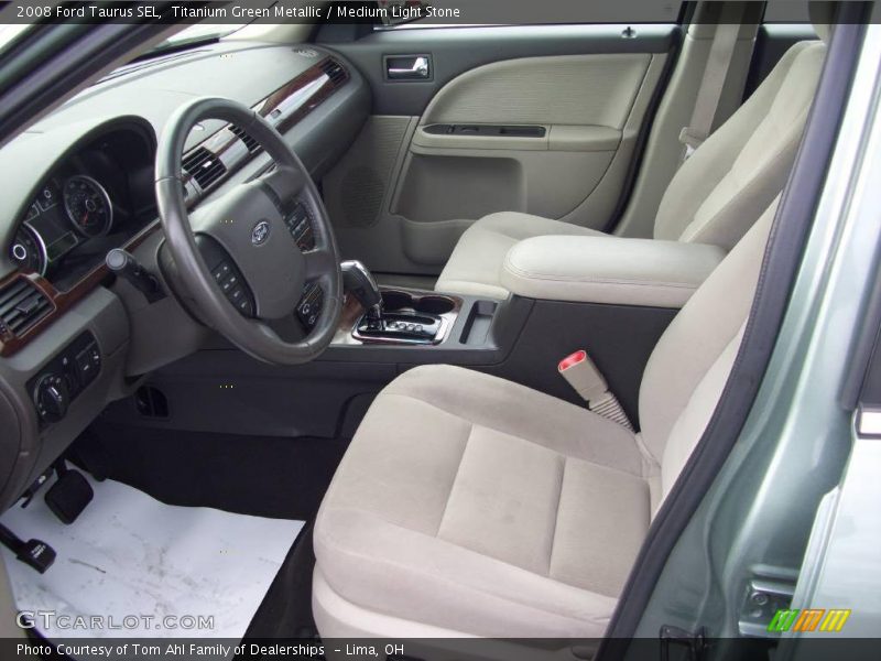 Titanium Green Metallic / Medium Light Stone 2008 Ford Taurus SEL