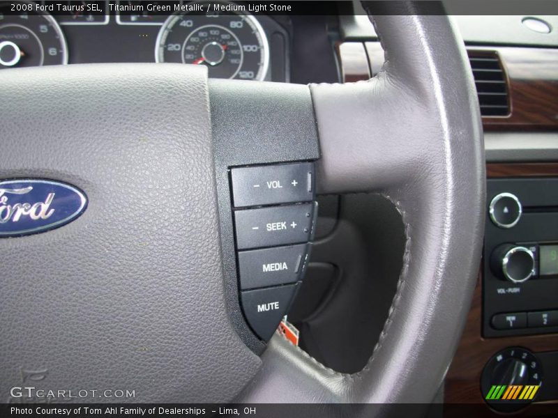 Titanium Green Metallic / Medium Light Stone 2008 Ford Taurus SEL