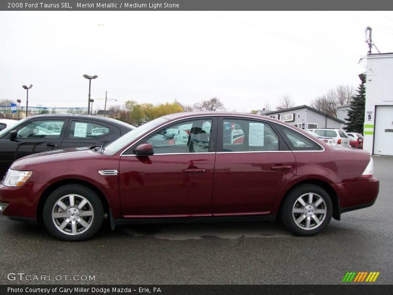 Merlot Metallic / Medium Light Stone 2008 Ford Taurus SEL