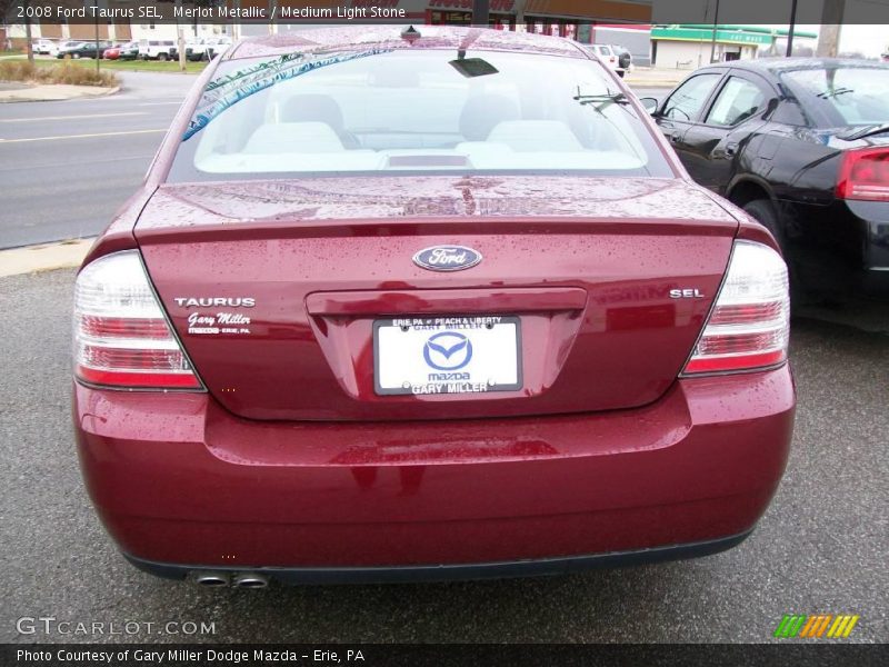 Merlot Metallic / Medium Light Stone 2008 Ford Taurus SEL