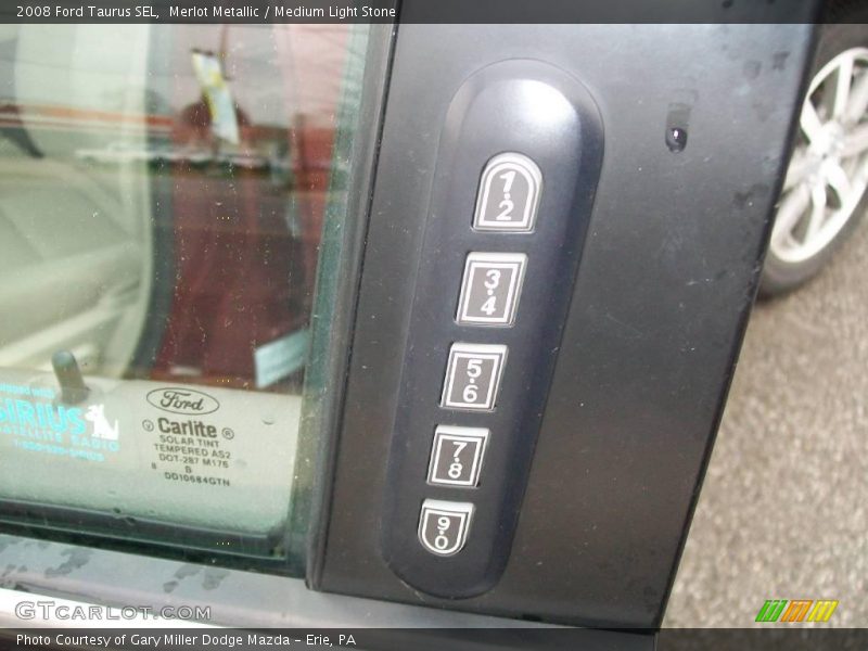Merlot Metallic / Medium Light Stone 2008 Ford Taurus SEL