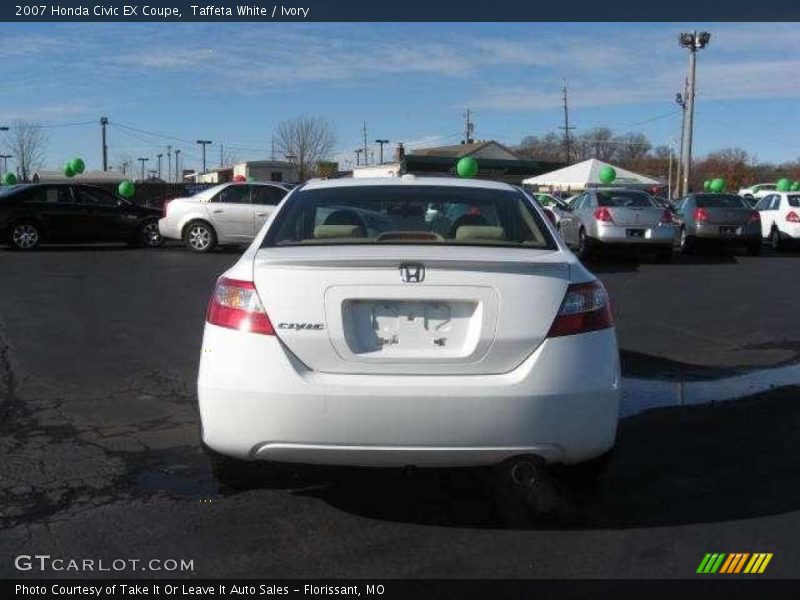 Taffeta White / Ivory 2007 Honda Civic EX Coupe