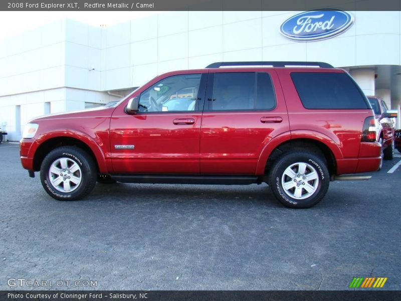 Redfire Metallic / Camel 2008 Ford Explorer XLT