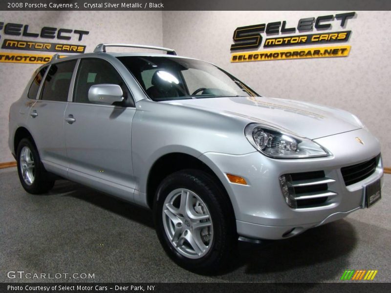 Crystal Silver Metallic / Black 2008 Porsche Cayenne S