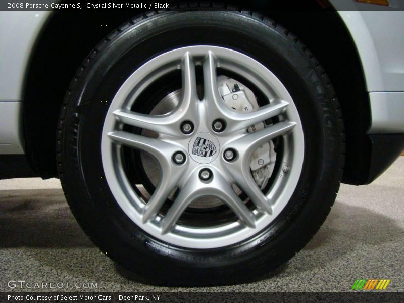 Crystal Silver Metallic / Black 2008 Porsche Cayenne S