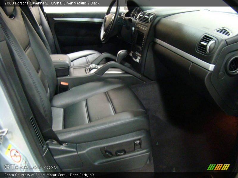 Crystal Silver Metallic / Black 2008 Porsche Cayenne S
