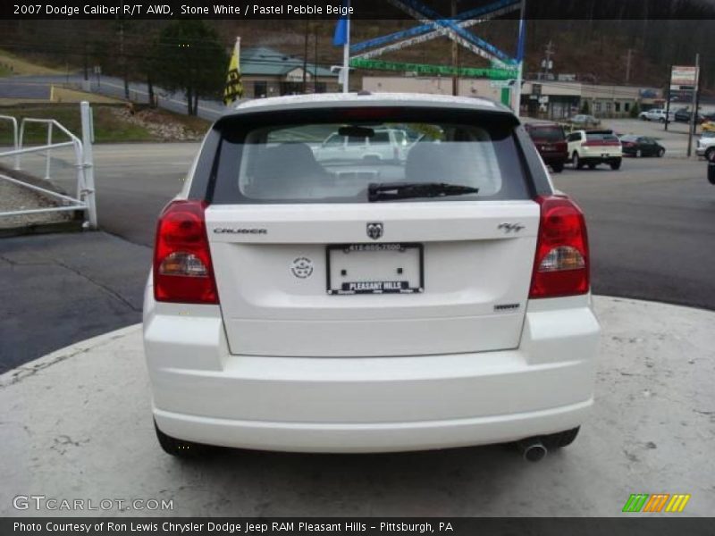 Stone White / Pastel Pebble Beige 2007 Dodge Caliber R/T AWD