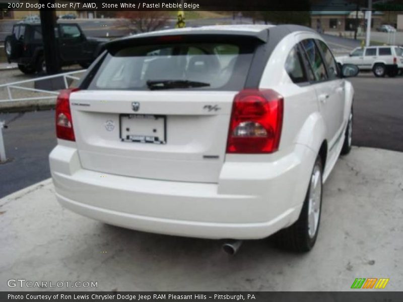 Stone White / Pastel Pebble Beige 2007 Dodge Caliber R/T AWD