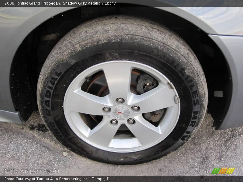 Shadow Gray Metallic / Ebony 2008 Pontiac Grand Prix Sedan