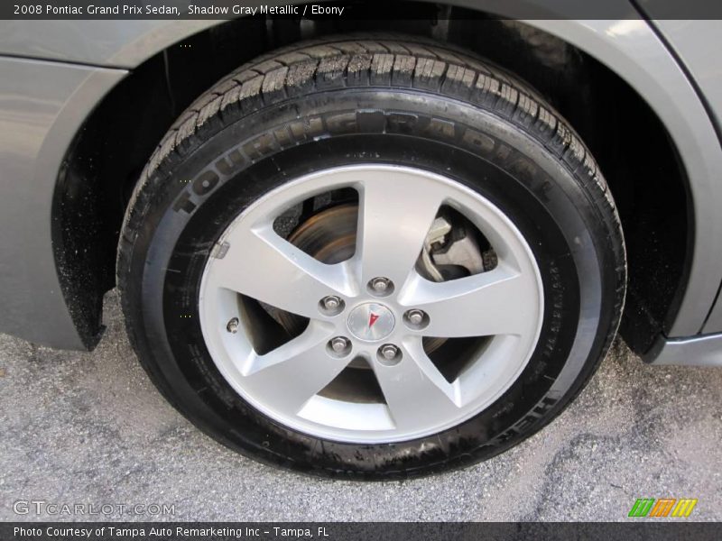 Shadow Gray Metallic / Ebony 2008 Pontiac Grand Prix Sedan