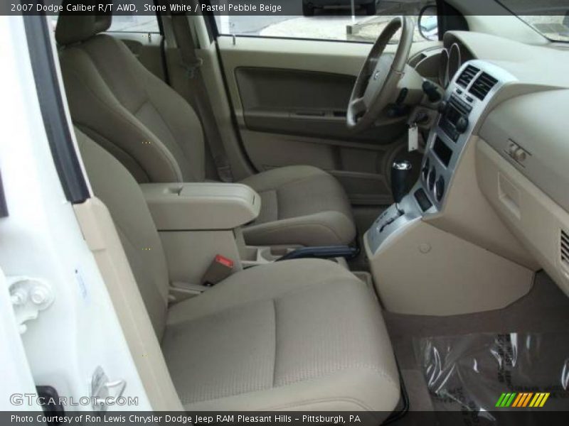Stone White / Pastel Pebble Beige 2007 Dodge Caliber R/T AWD