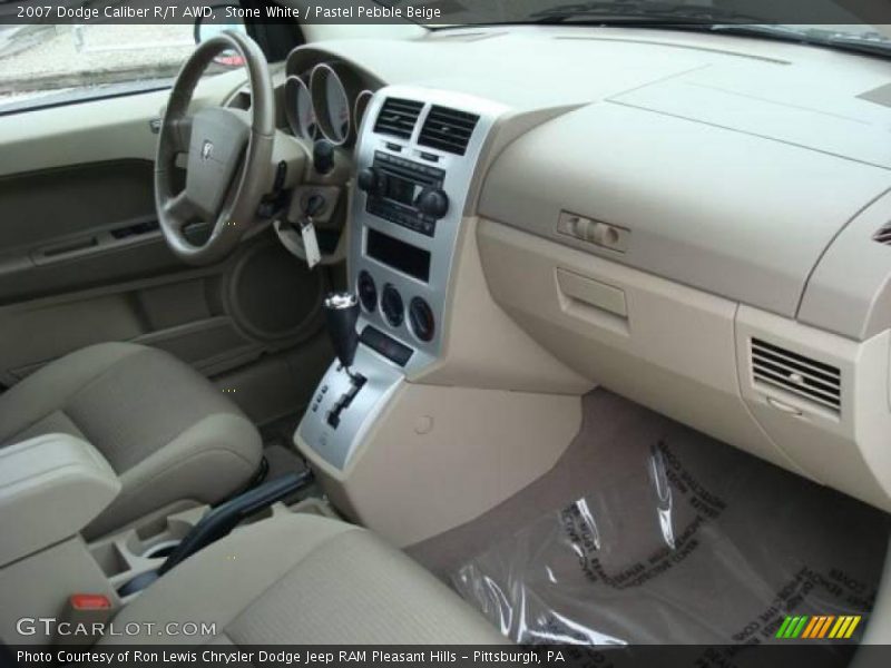 Stone White / Pastel Pebble Beige 2007 Dodge Caliber R/T AWD
