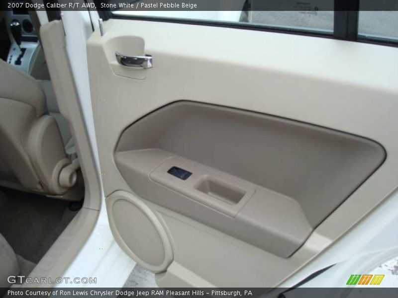 Stone White / Pastel Pebble Beige 2007 Dodge Caliber R/T AWD