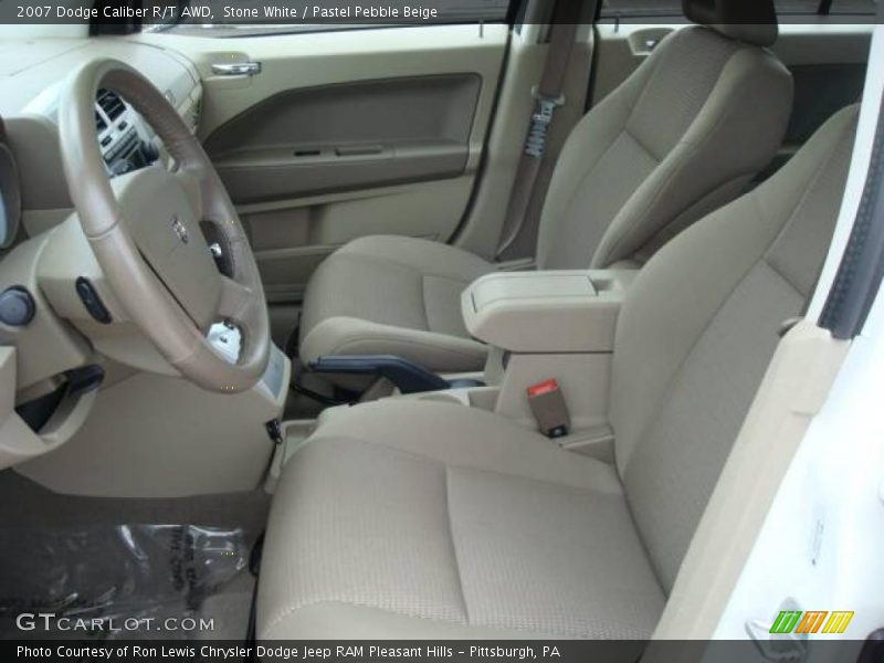 Stone White / Pastel Pebble Beige 2007 Dodge Caliber R/T AWD