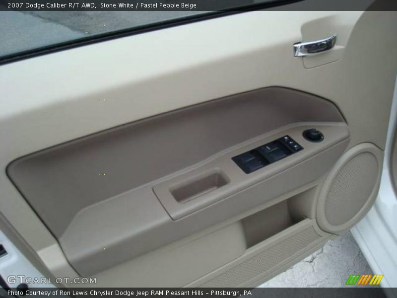 Stone White / Pastel Pebble Beige 2007 Dodge Caliber R/T AWD