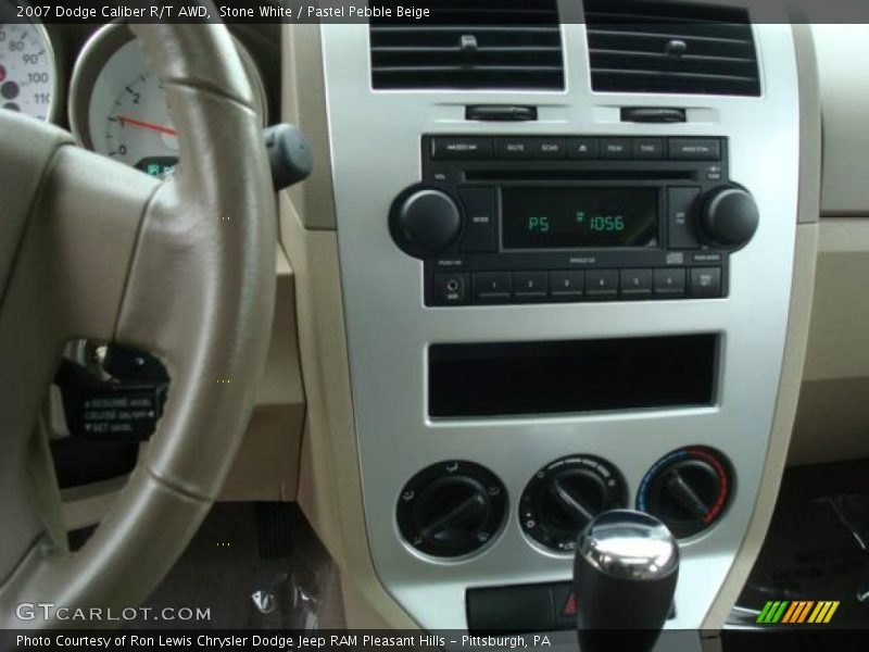 Stone White / Pastel Pebble Beige 2007 Dodge Caliber R/T AWD