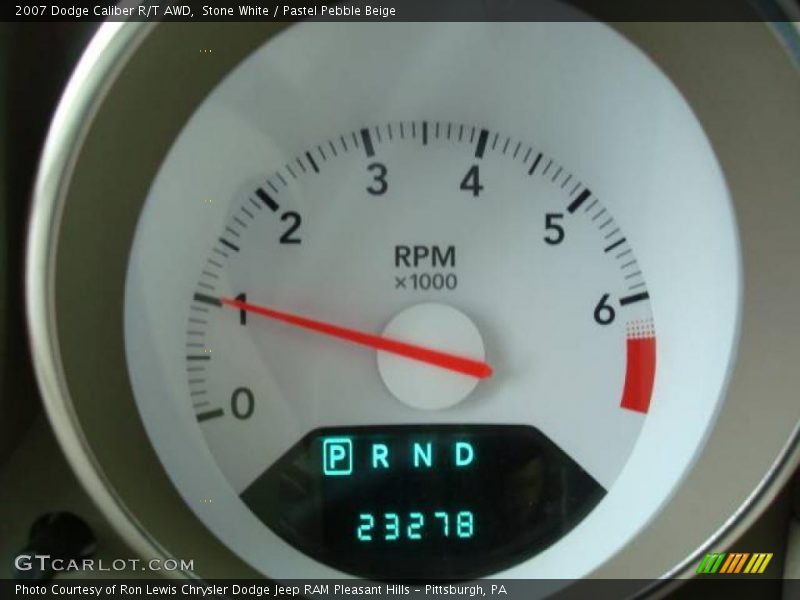 Stone White / Pastel Pebble Beige 2007 Dodge Caliber R/T AWD