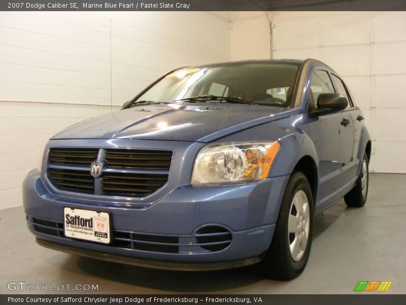 Marine Blue Pearl / Pastel Slate Gray 2007 Dodge Caliber SE