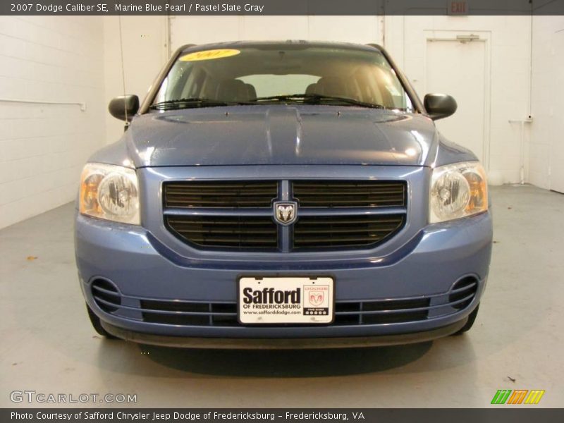 Marine Blue Pearl / Pastel Slate Gray 2007 Dodge Caliber SE