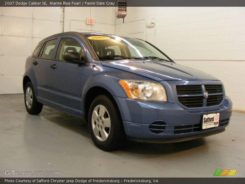 Marine Blue Pearl / Pastel Slate Gray 2007 Dodge Caliber SE