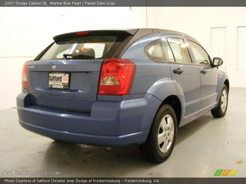 Marine Blue Pearl / Pastel Slate Gray 2007 Dodge Caliber SE