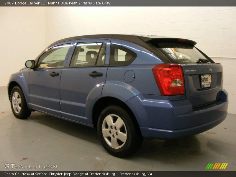Marine Blue Pearl / Pastel Slate Gray 2007 Dodge Caliber SE
