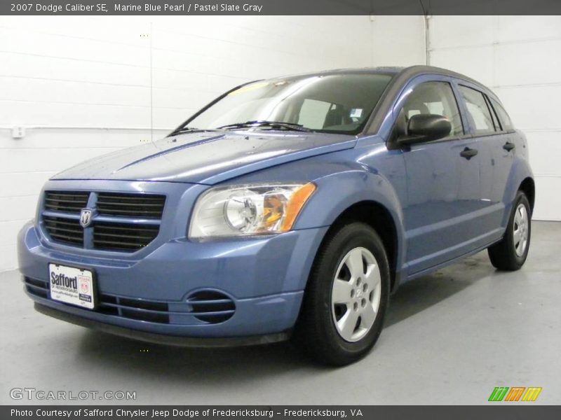 Marine Blue Pearl / Pastel Slate Gray 2007 Dodge Caliber SE